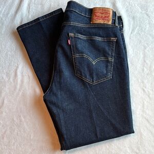 LEVIS 514 Men’s Classic Straight Jeans 36x30 Dark Wash EUC